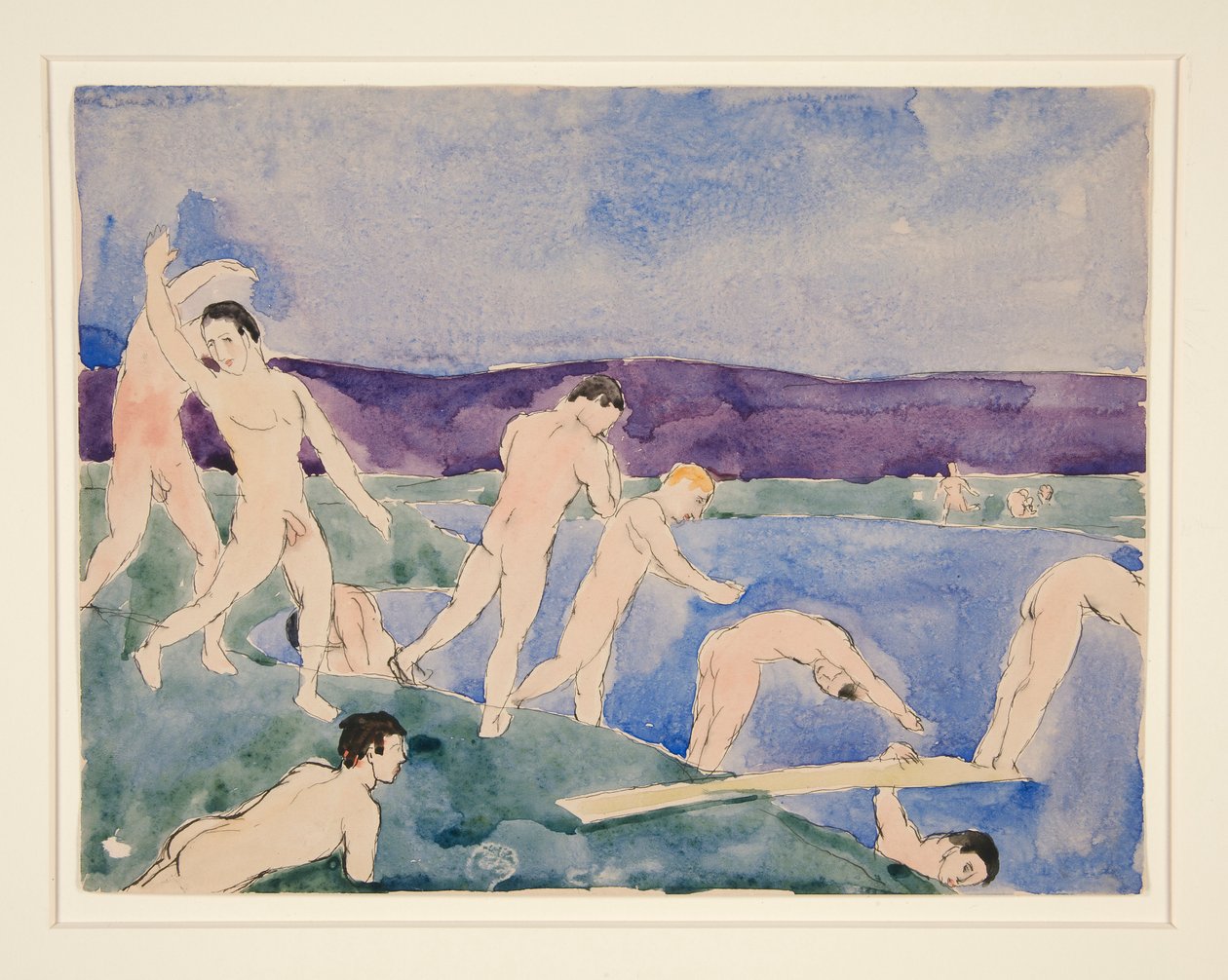 Dwunastu nagich chłopców na plaży autorstwa Charles Demuth