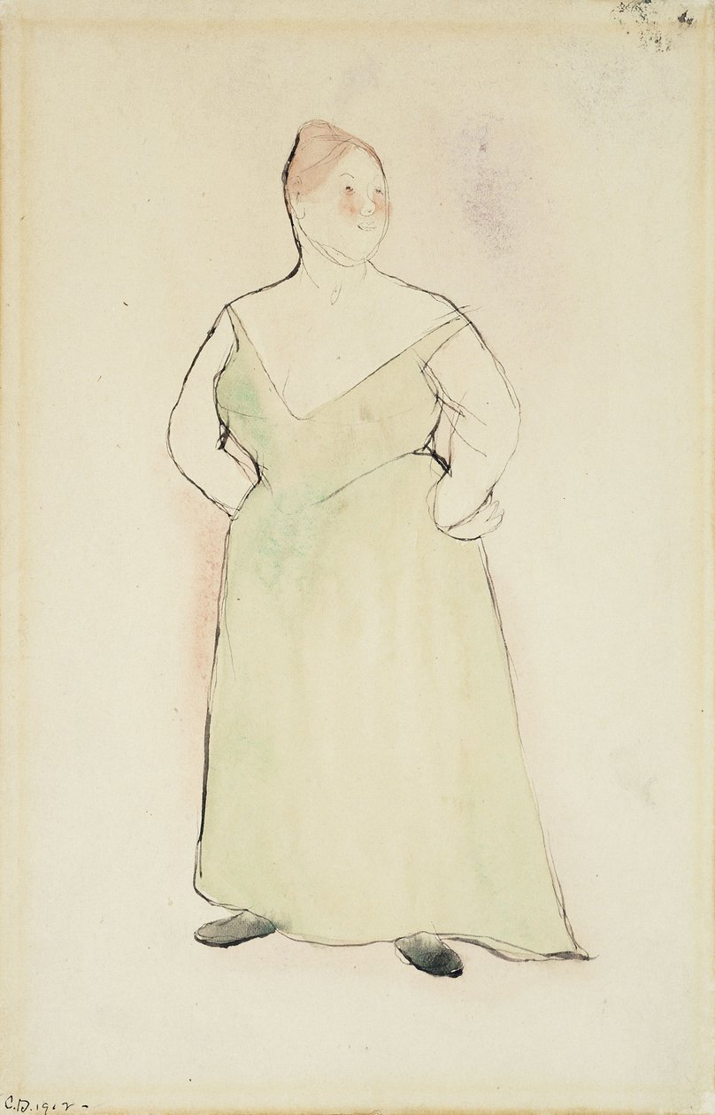 Kobieta w sukni wieczorowej autorstwa Charles Demuth
