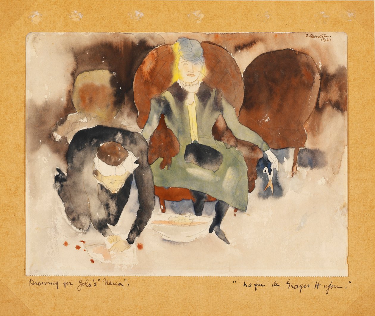 Zolas Nana, 1910 (wc na papierze) autorstwa Charles Demuth