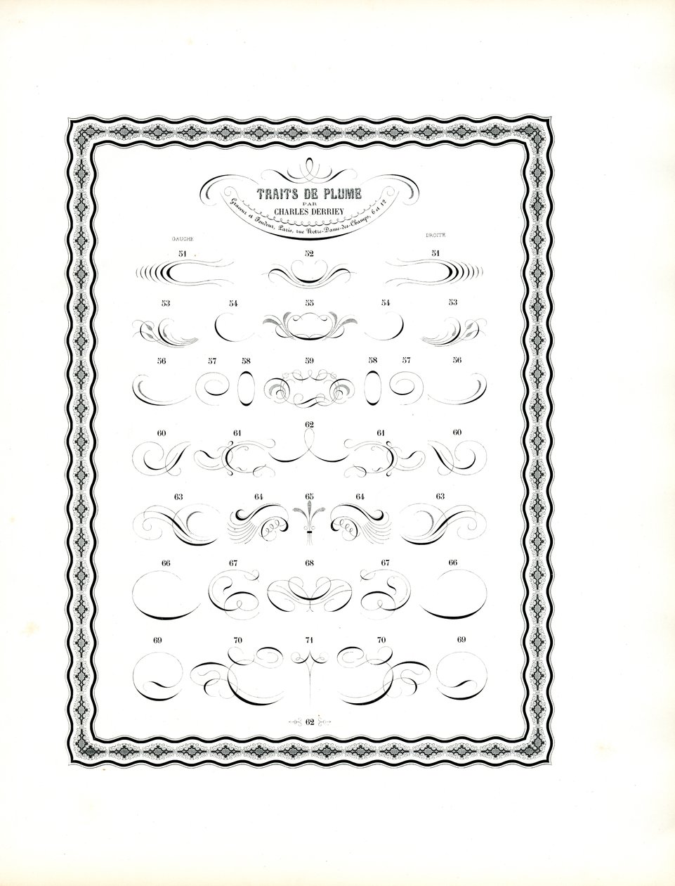 Kaligraficzne flamastry - kontynuacja pierwszej serii (druk) autorstwa Charles Derriey