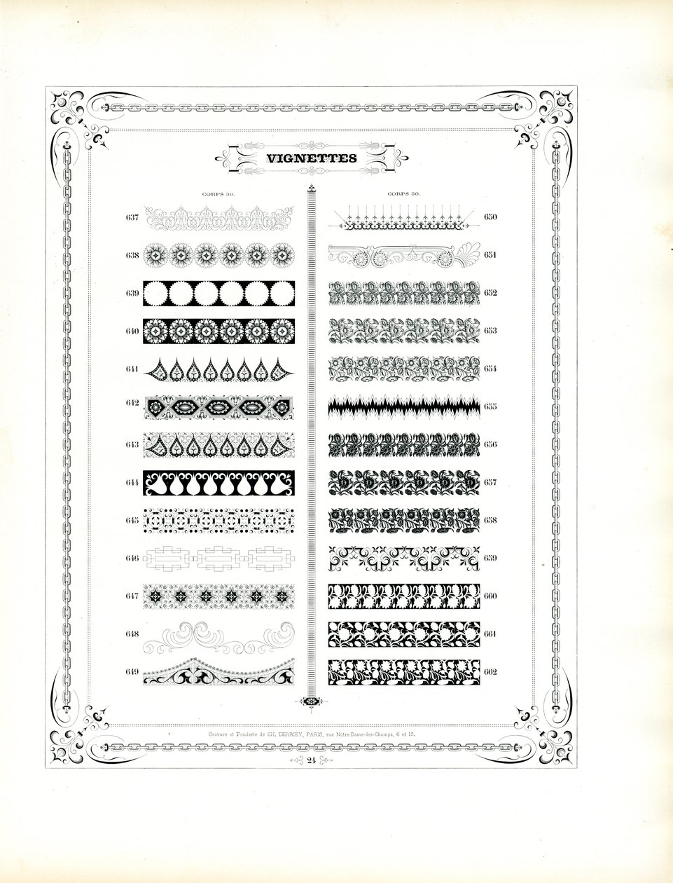 Paski dekoracyjne i ozdobne obramowania (druk) autorstwa Charles Derriey