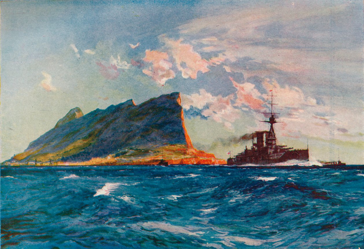 Królowa Elżbieta z Gibraltaru, c1918 1919 autorstwa Charles Dixon
