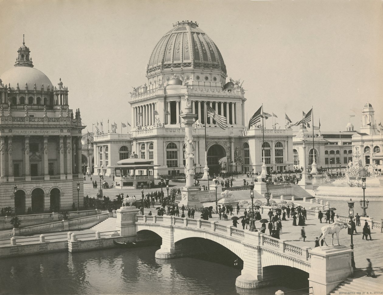 Budynek administracyjny na Światowej Wystawie Kolumbijskiej, Chicago, 1893 autorstwa Charles Dudley Arnold