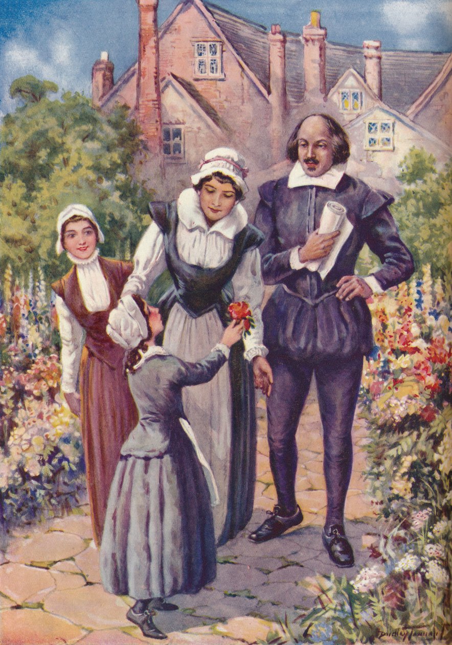 William Shakespeare – Delikatny rozkwit dla króla poetów, ok. 1925 r. autorstwa Charles Dudley Tennant