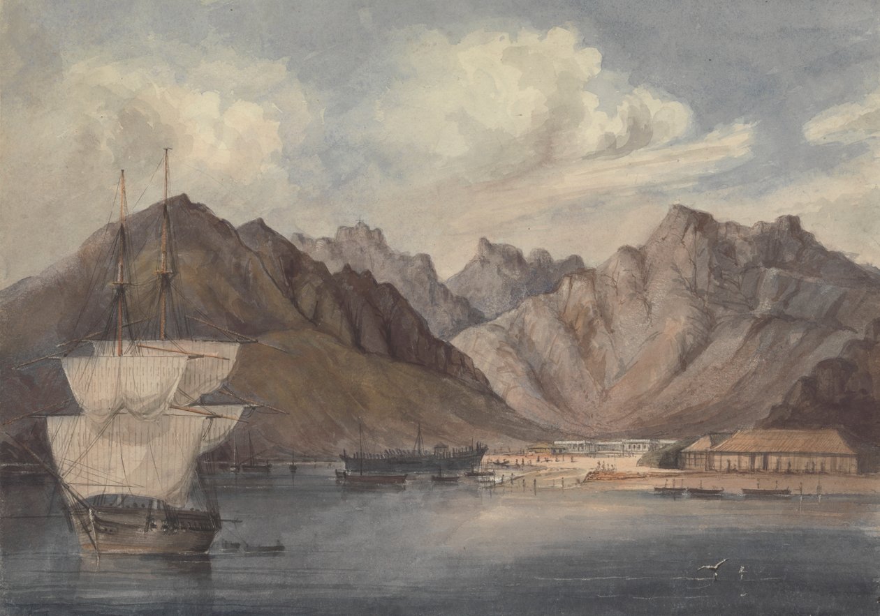 Port śródziemnomorski (lub Aden?) autorstwa Charles Dyce