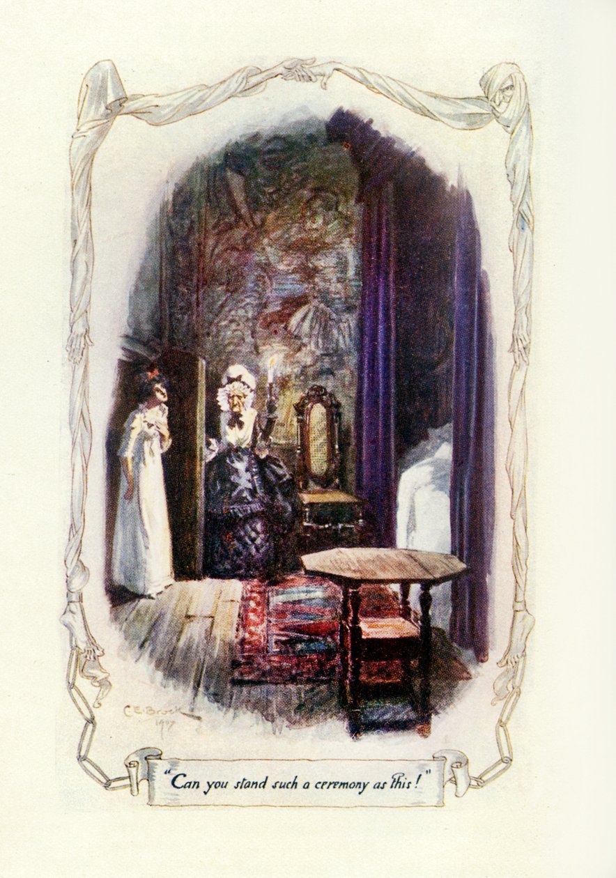Czy możesz wytrzymać taką ceremonię jak ta, 1907 (ilustracja) autorstwa Charles Edmund Brock