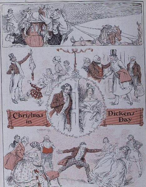 Boże Narodzenie w czasach Dickensa autorstwa Charles Edmund Brock
