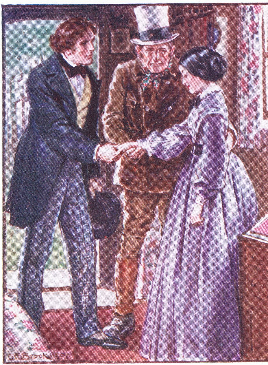 Ostatnia recepta doktora Marigoldsa, którą należy przyjąć na całe życie, ilustracja z Recepty doktora Marigoldsa, 1910 r. autorstwa Charles Edmund Brock