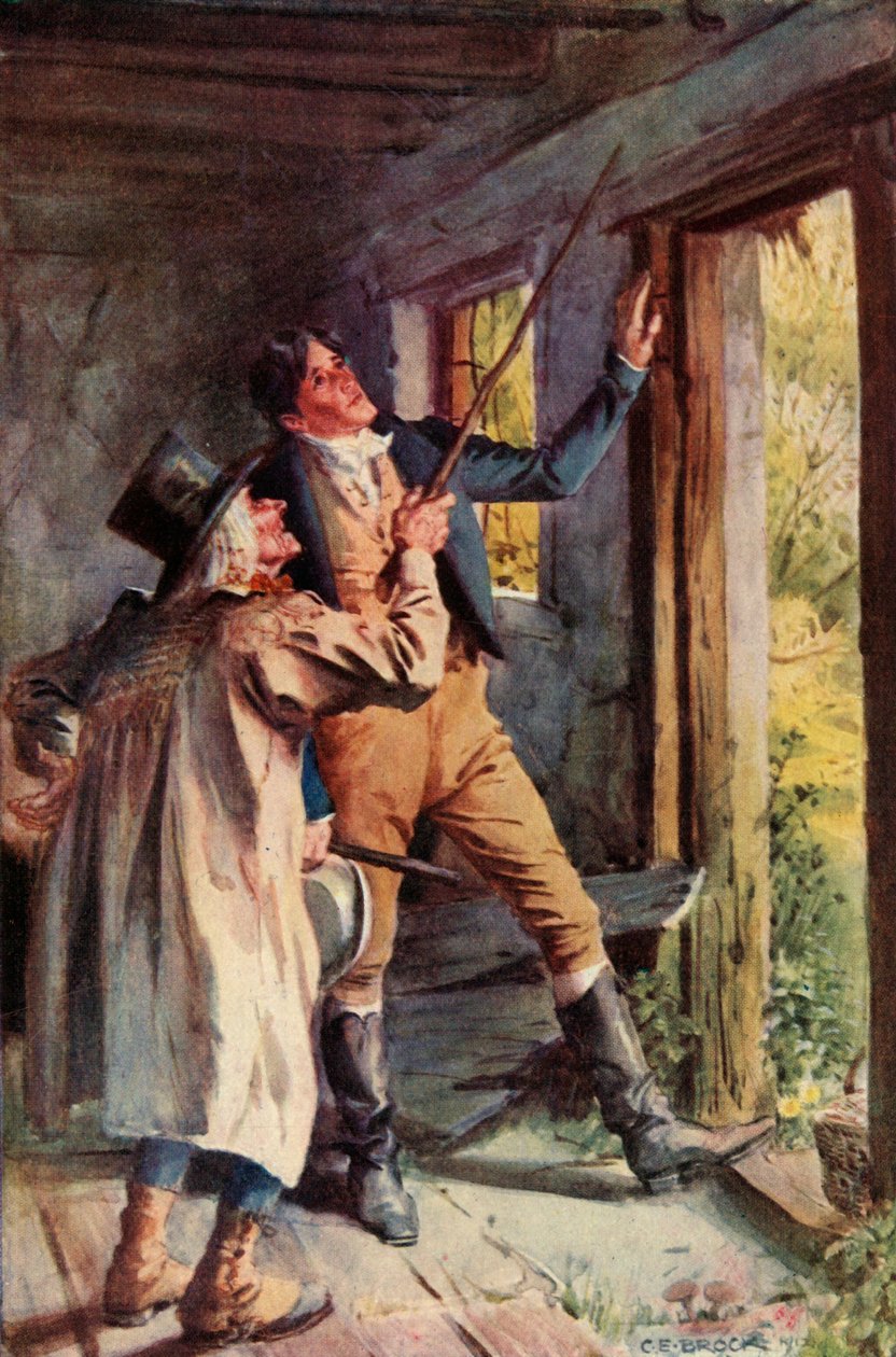 Wskazał na zardzewiałą żelazną zszywkę, 1928. autorstwa Charles Edmund Brock