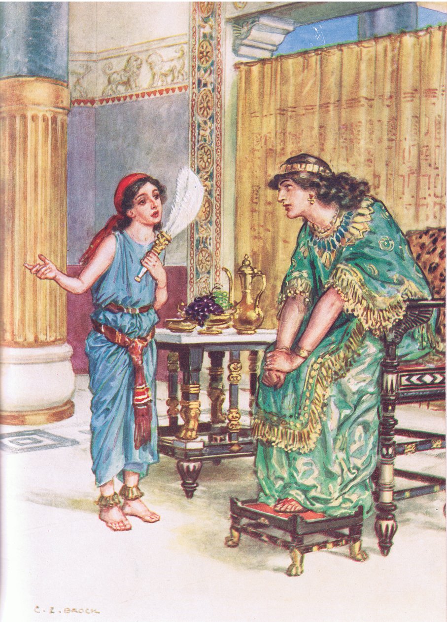 Ilustracja z książki Przez Biblię, opublikowana w 1928 r. autorstwa Charles Edmund Brock