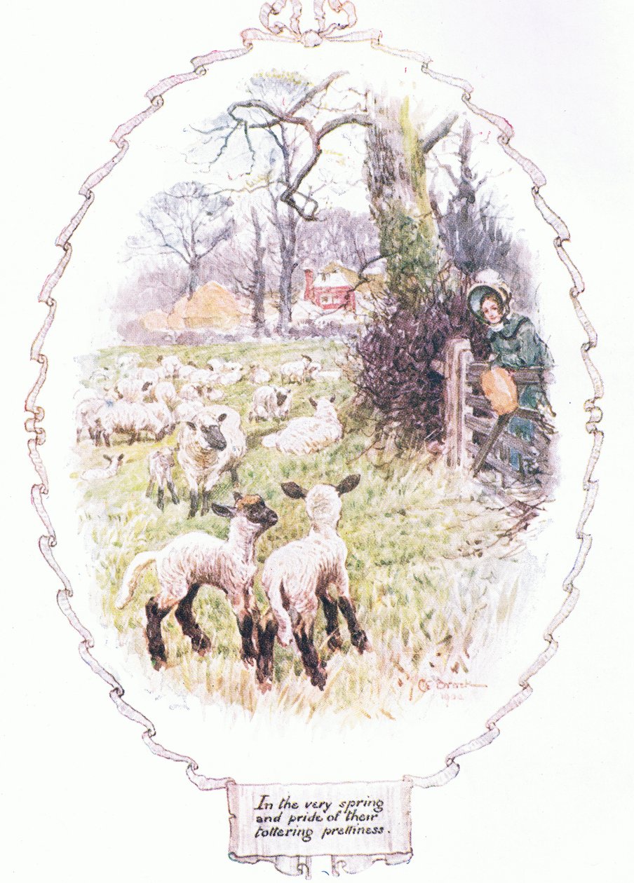 Wiosną ich chwiejnej urody (kolor lito) autorstwa Charles Edmund Brock