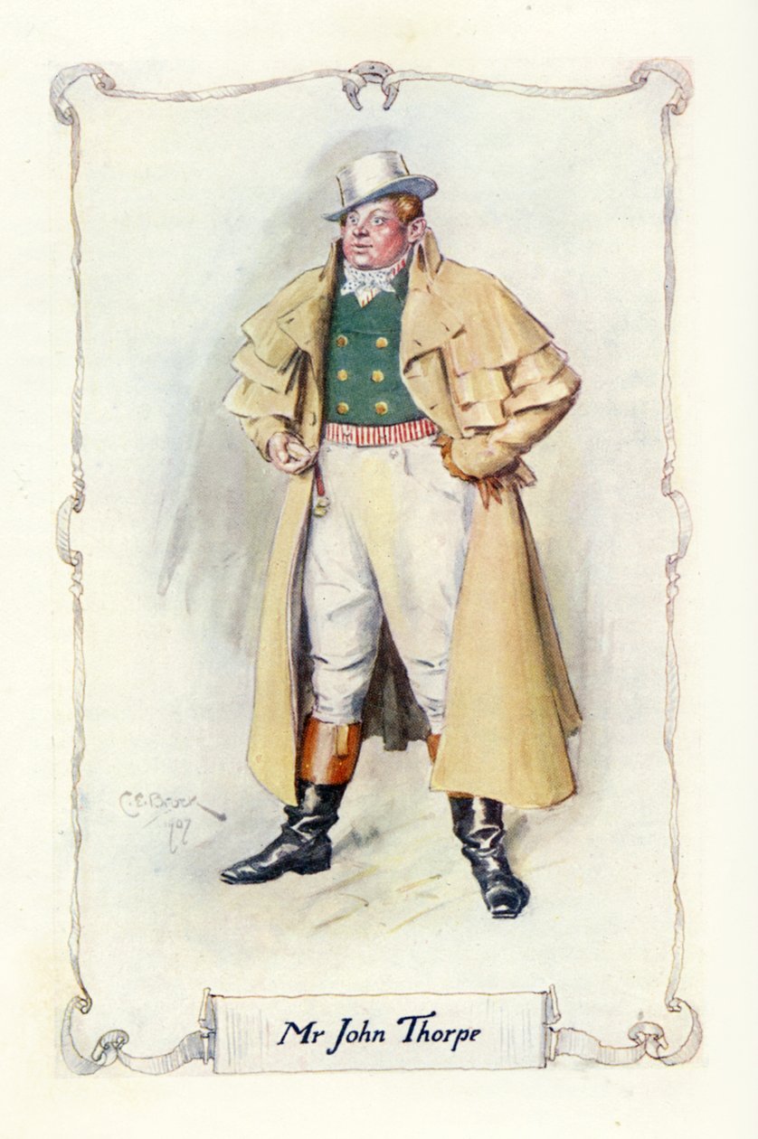 Pan John Thorpe, 1907 (ilustracja) autorstwa Charles Edmund Brock