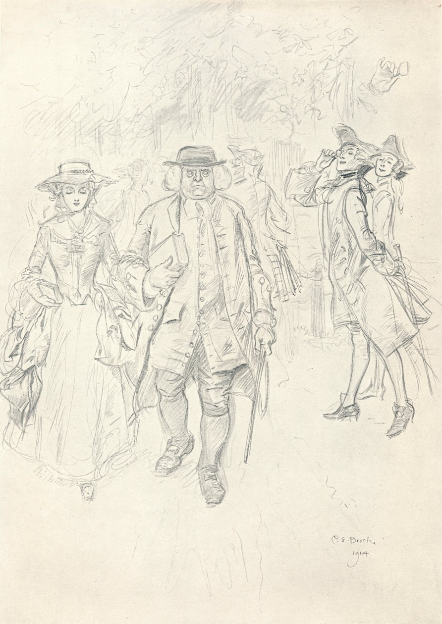 Running The Gauntlet - Etap II, c1920 autorstwa Charles Edmund Brock