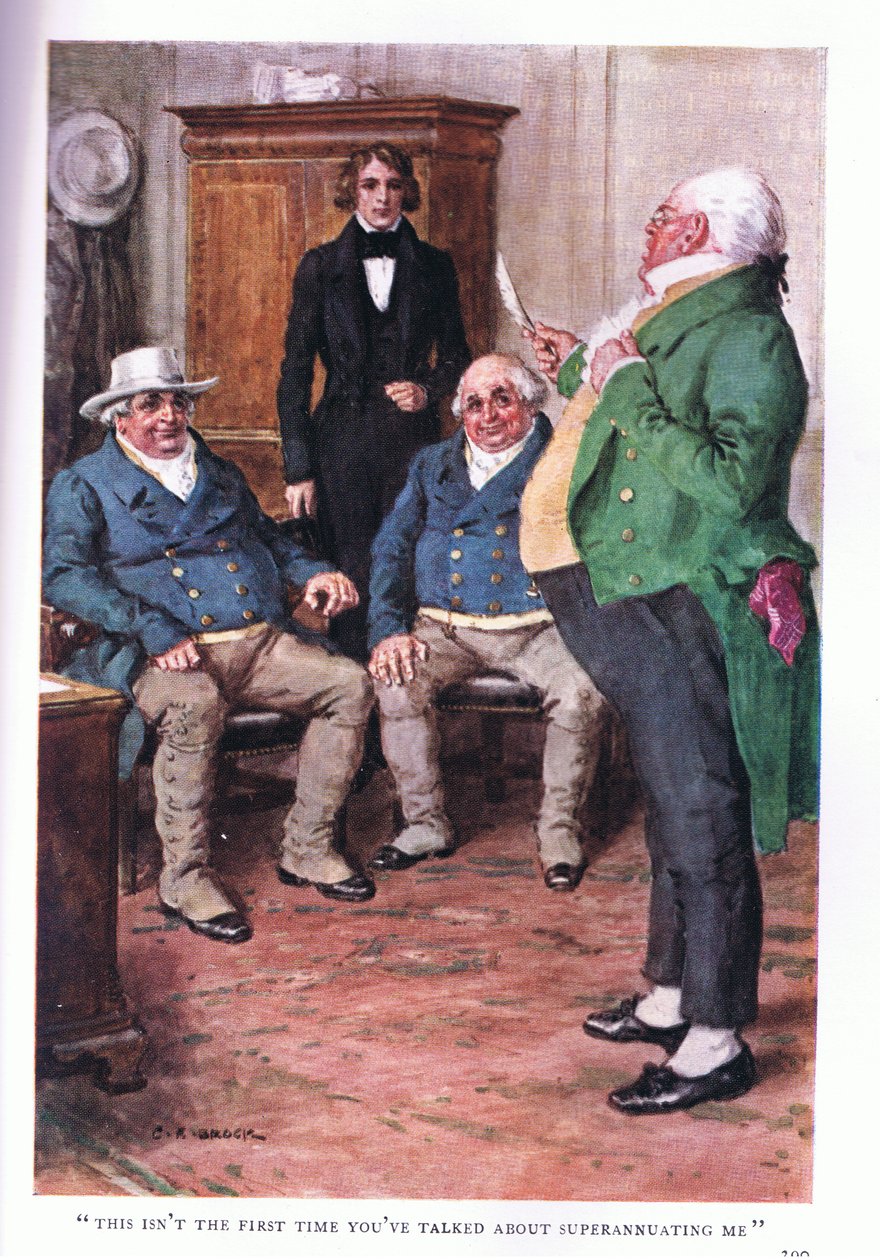 To nie pierwszy raz, kiedy mówisz o przeniesieniu mnie na emeryturę. autorstwa Charles Edmund Brock