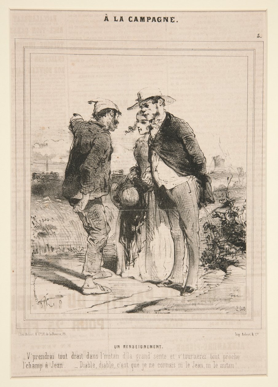 Inteligencja (Informacja), z cyklu A la Campagne autorstwa Charles Edouard de Beaumont