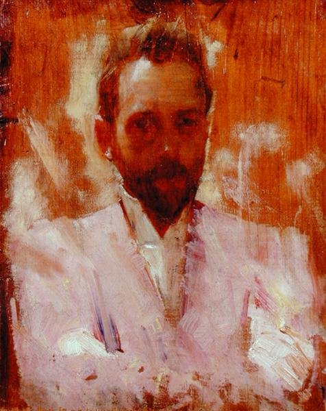 Portret malarza Sir Ernesta Arthura Streetona (1867-1943) (olej na desce) autorstwa Charles Edward Conder