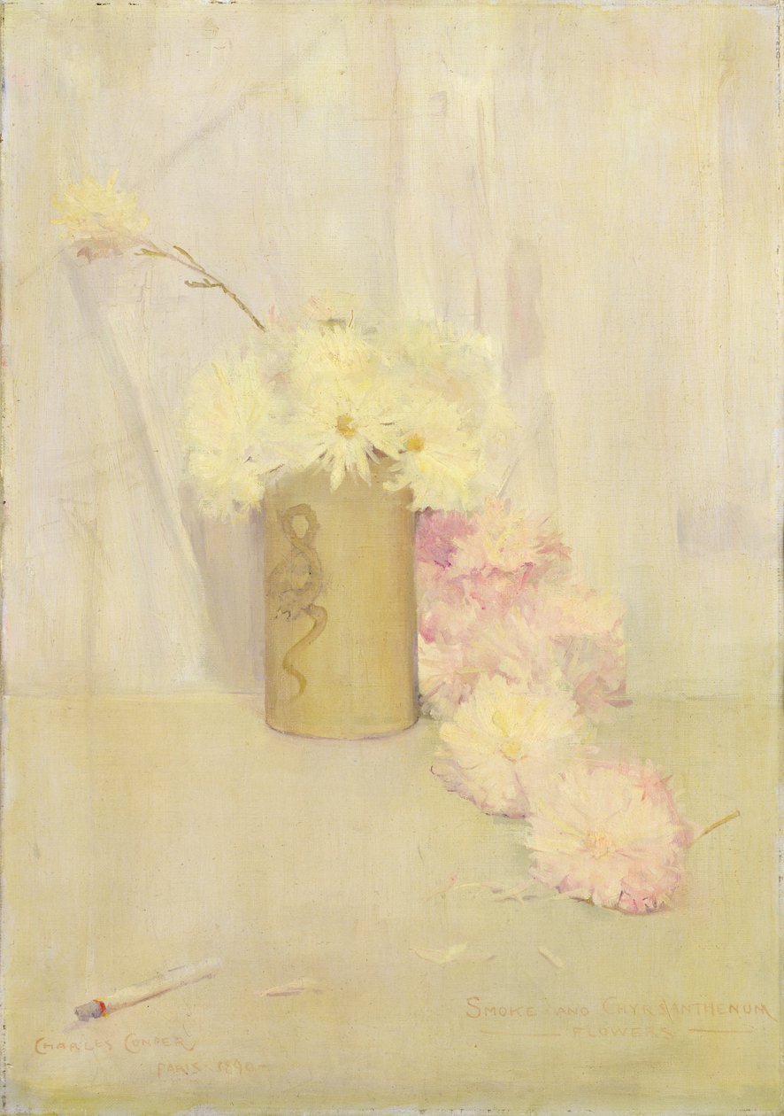 Kwiaty dymu i chryzantemy autorstwa Charles Edward Conder