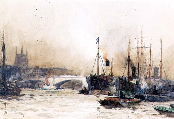 Poza Billingsgate (WC) autorstwa Charles Edward Dixon