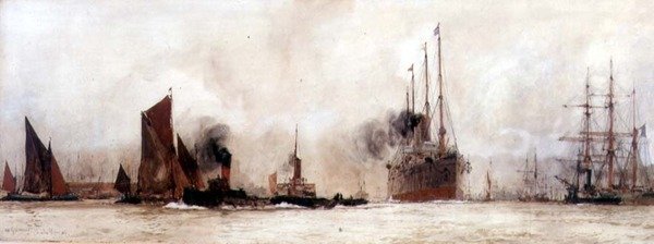 Nad Tamizą, Gravesend autorstwa Charles Edward Dixon