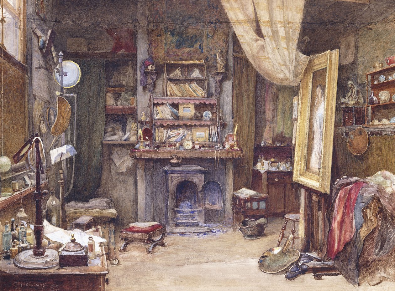 Pracownia Artysty, 1885 autorstwa Charles Edward Holloway