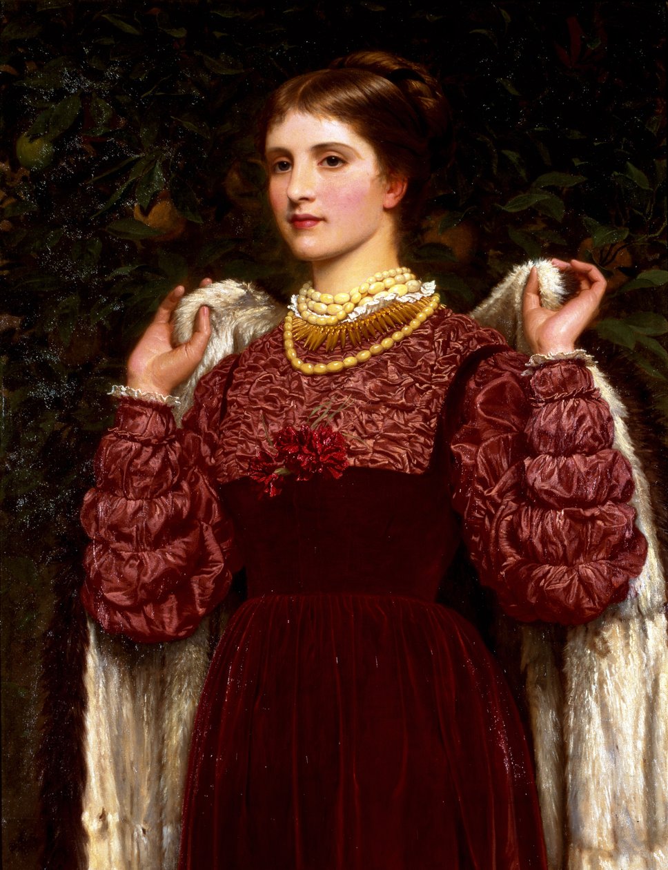 Przebieranie się, ok. 1880-90 (olej na płótnie) autorstwa Charles Edward Perugini