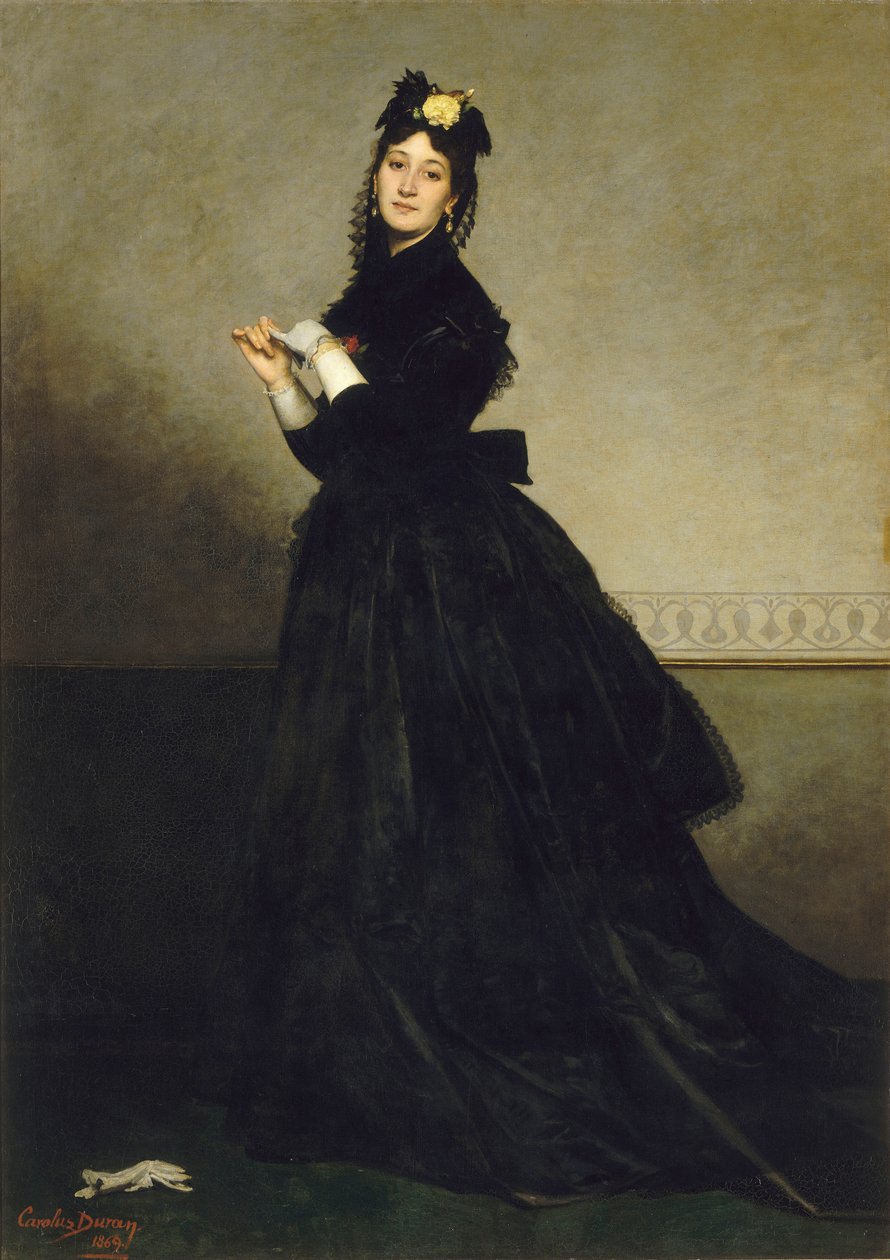 La Dame aux Gants Dama z rękawiczką, 1869. autorstwa Charles Emile Auguste Carolus Duran