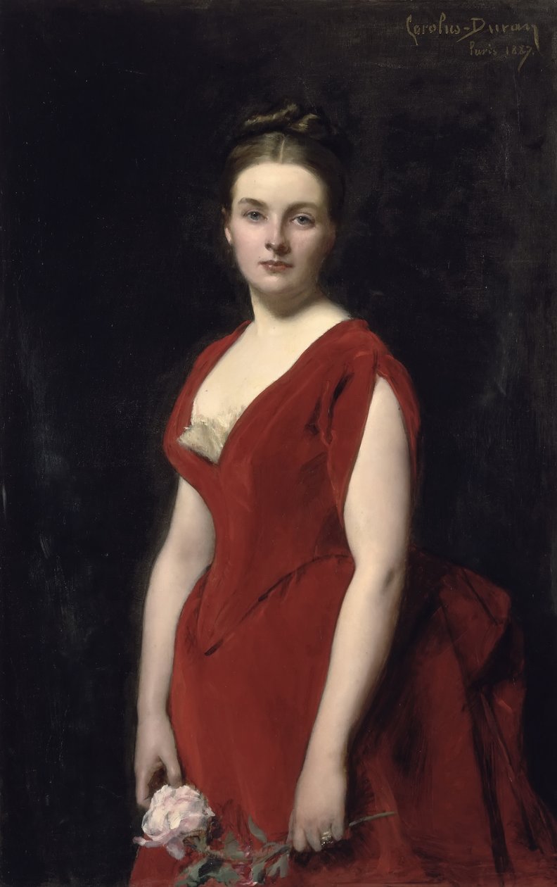 Portret hrabiny Anny Aleksandrownej Oboleńskiej 1861-1917, 1887 autorstwa Charles Emile Auguste Carolus Duran