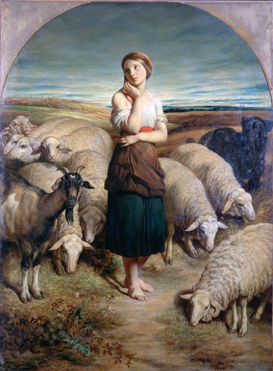 Św. Genevieve, C1810-1880 autorstwa Charles Emile Callande de Champmartin