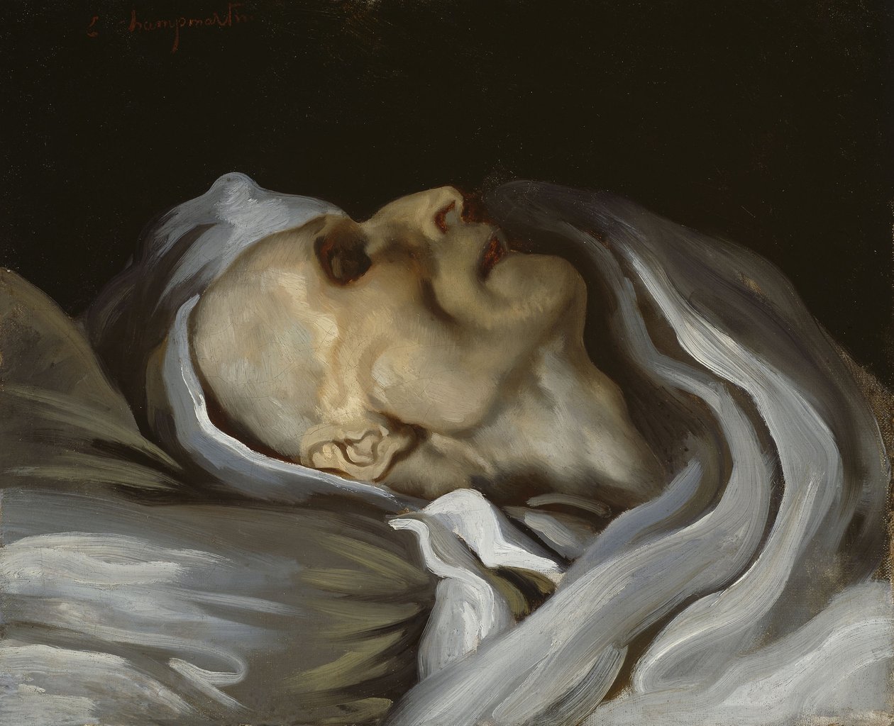 Théodore Géricault na łożu śmierci autorstwa Charles Emile Callande de Champmartin
