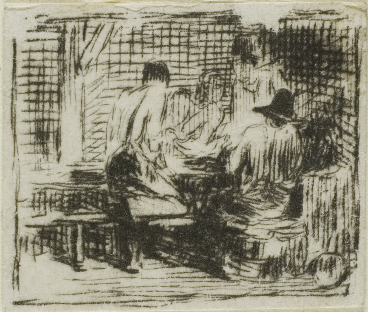 Pijacy autorstwa Charles Emile Jacque