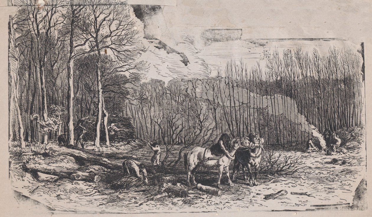 Luty z Albumu Przedmiotów Rustykalnych, 1859. autorstwa Charles Emile Jacque