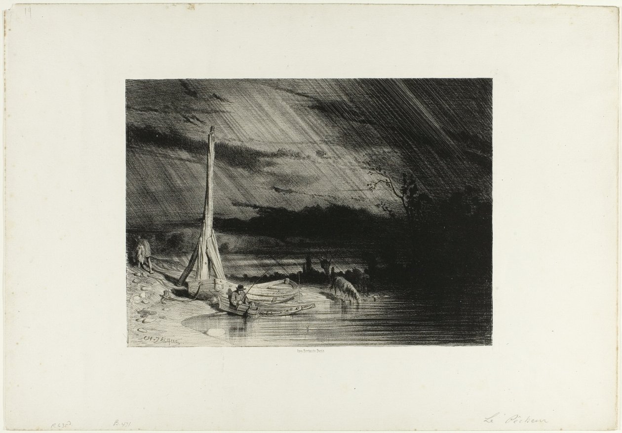 Rybak autorstwa Charles Emile Jacque