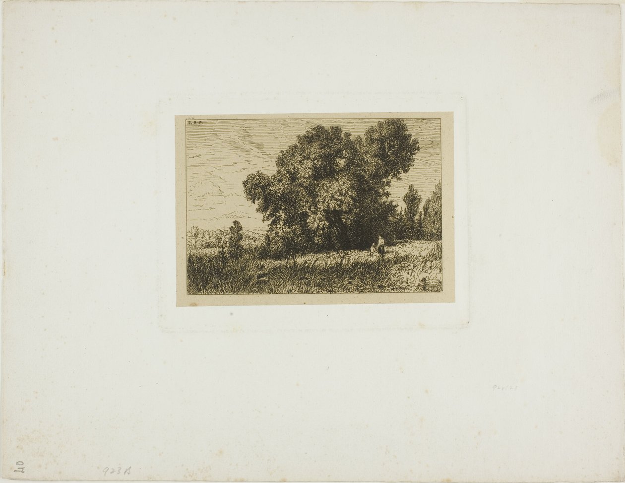Krajobraz wyspy Aligre z dwiema kobietami autorstwa Charles Emile Jacque