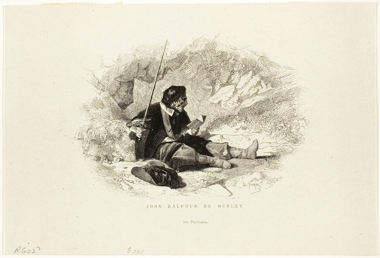 John Balfour z Burley - Purytanie autorstwa Charles Emile Jacque
