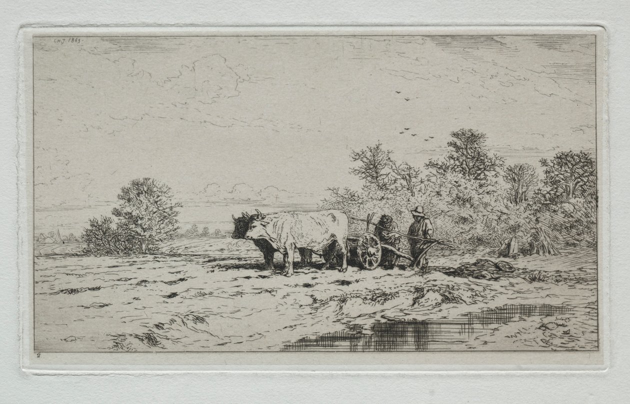 Krajobraz, Robotnicy, 1845. autorstwa Charles Emile Jacque