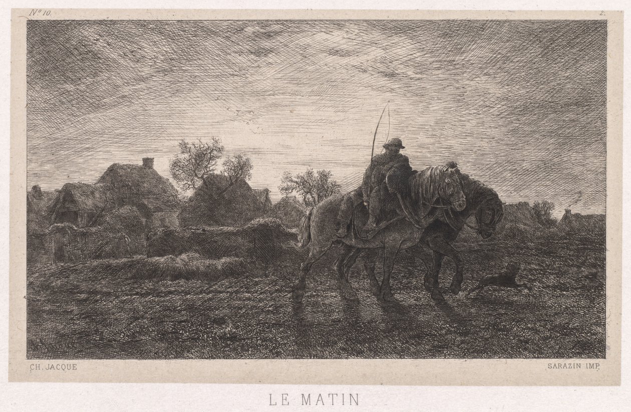 Poranek autorstwa Charles Emile Jacque