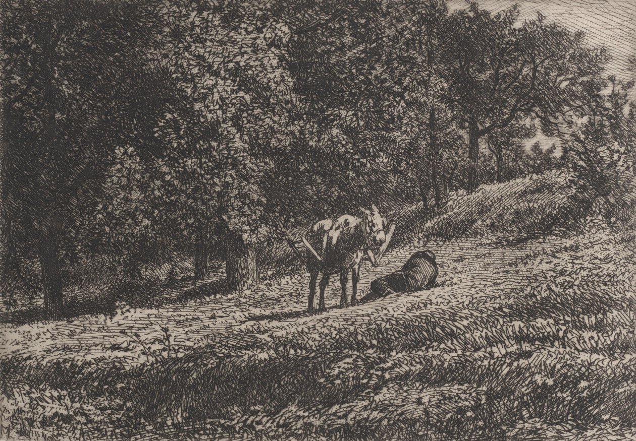Sad, 1865. autorstwa Charles Emile Jacque