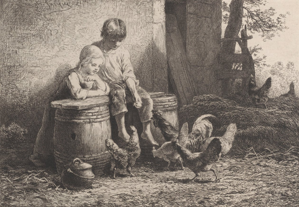 Mały, mały!!, 1864. autorstwa Charles Emile Jacque