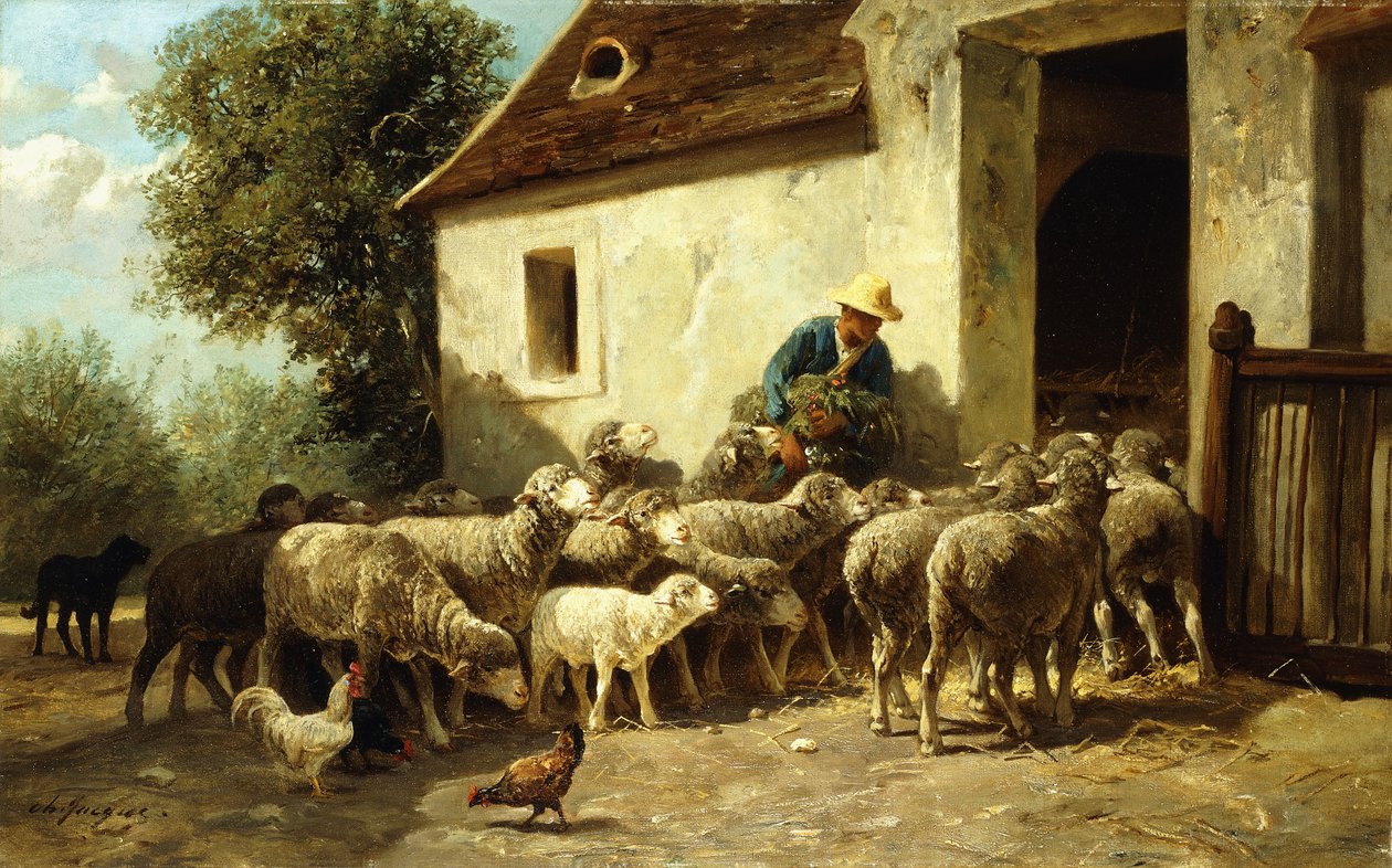 Wracając do domu, autorstwa Charles Emile Jacque