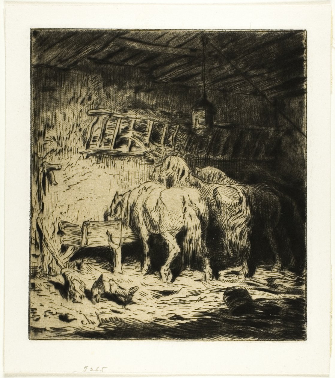 Stabilny autorstwa Charles Emile Jacque