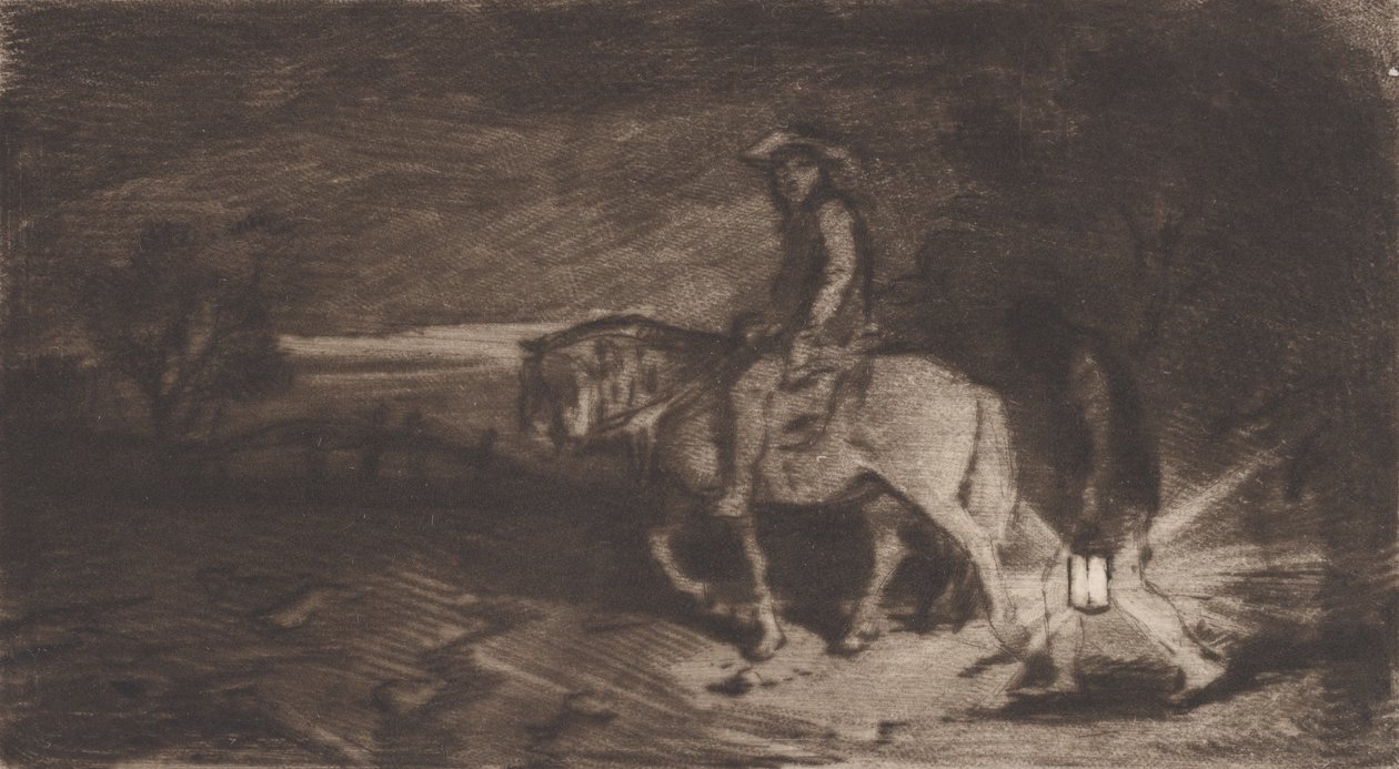 Kawaler, 1848. autorstwa Charles Emile Jacque