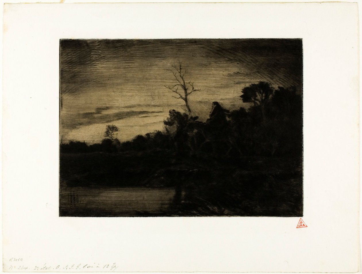 Ucieczka do Egiptu autorstwa Charles Emile Jacque