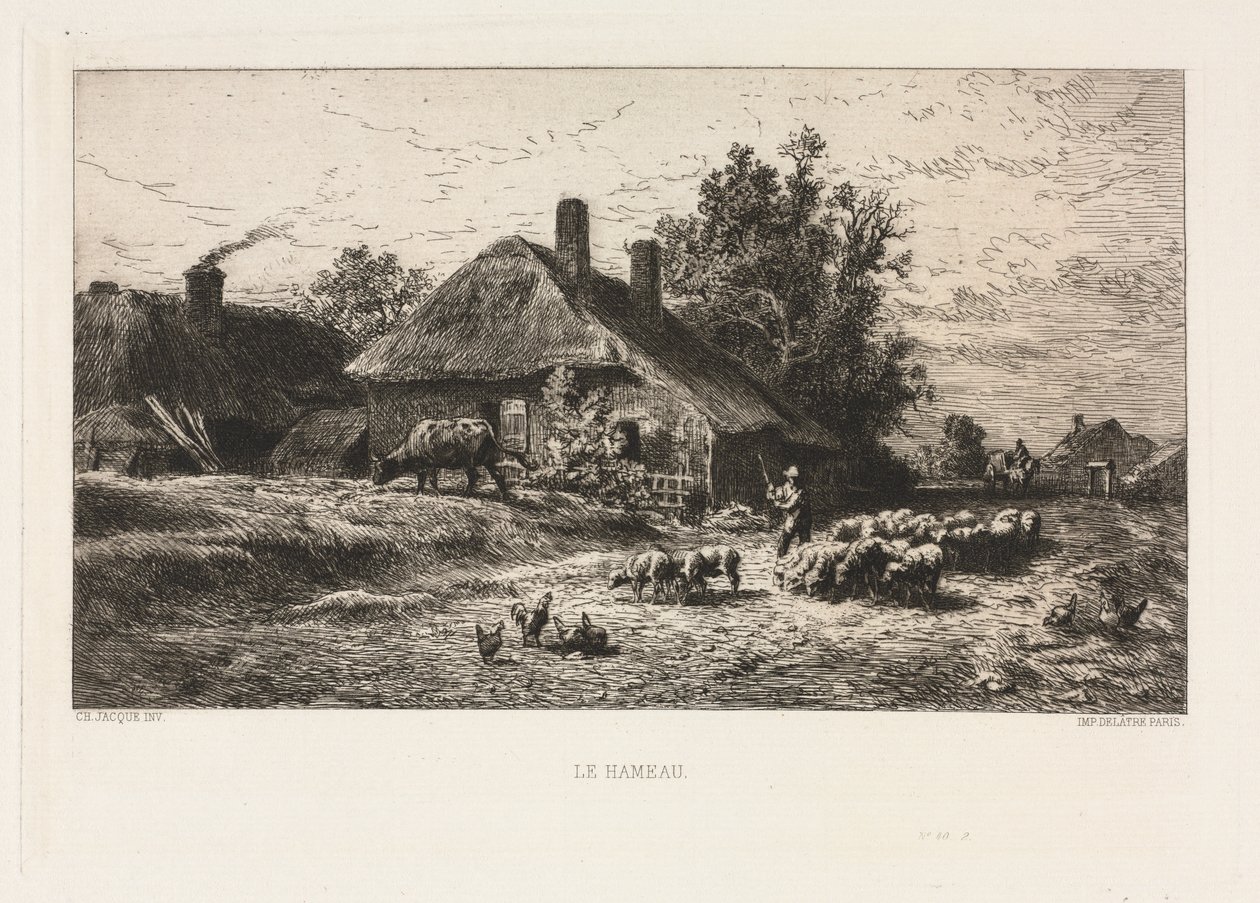 Hamlet autorstwa Charles Emile Jacque