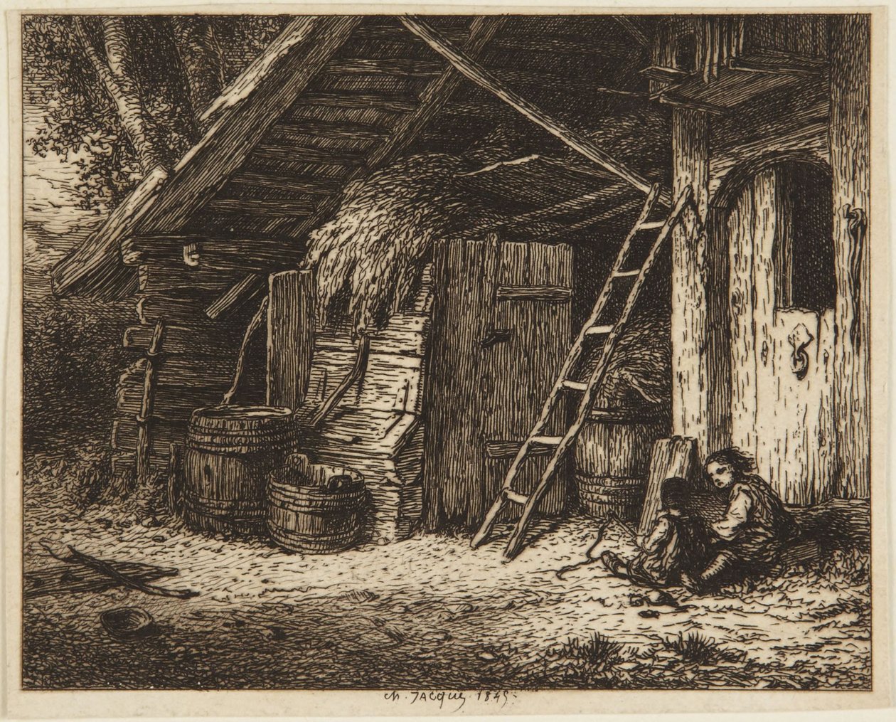 Kurzy zamach stanu - 1849 autorstwa Charles Emile Jacque