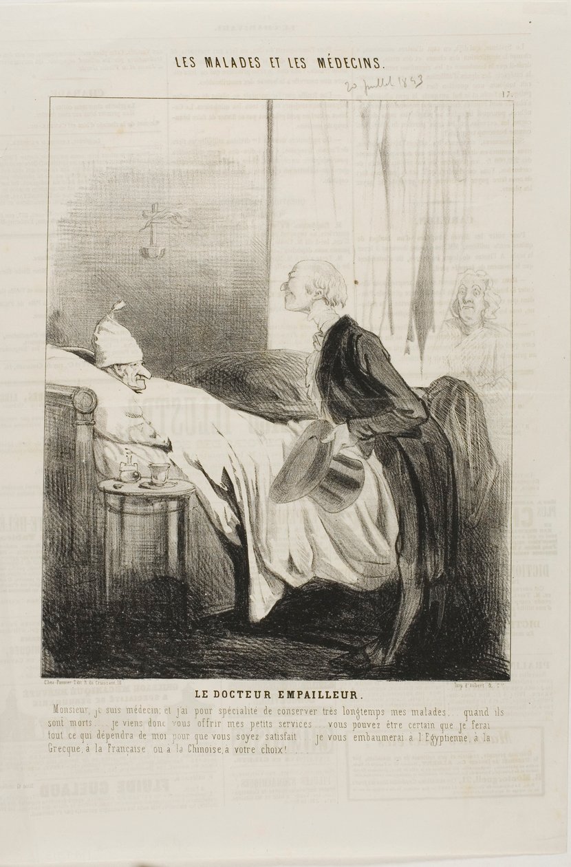 Lekarz taksydermista autorstwa Charles Emile Jacque