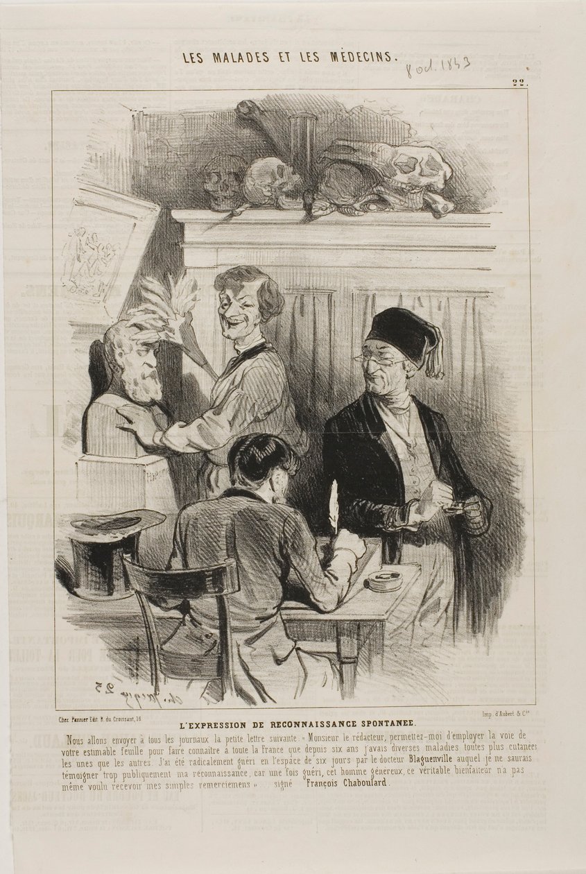 Nieproszone wyrażenie wdzięczności (tablica 22) autorstwa Charles Emile Jacque