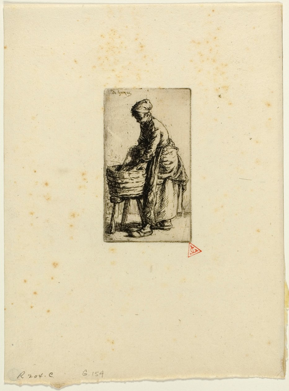 Praczka autorstwa Charles Emile Jacque