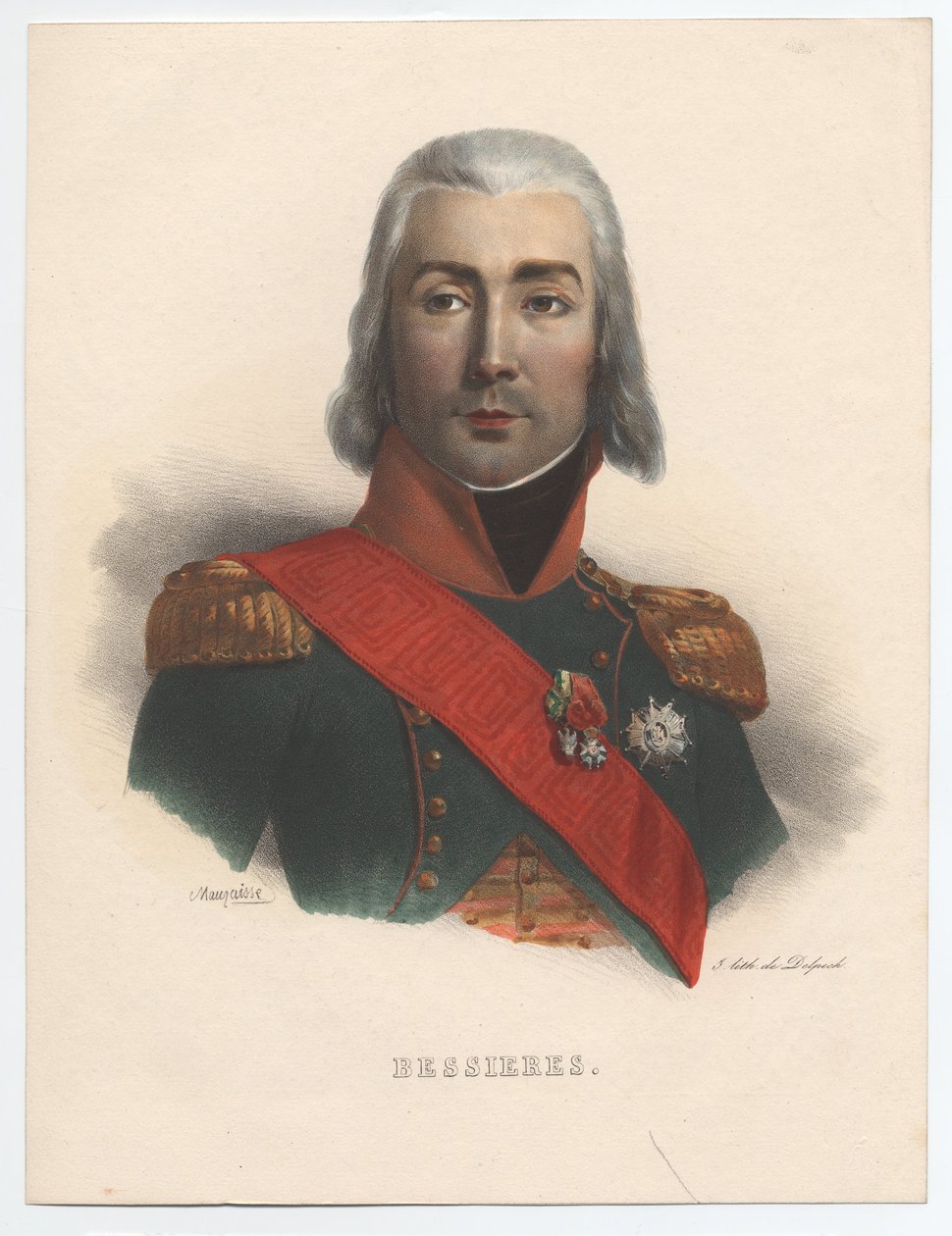 Portret Jean-Baptiste Bessières 1768-1813, marszałek Francji, 1835 autorstwa Charles Emile Mauraisse