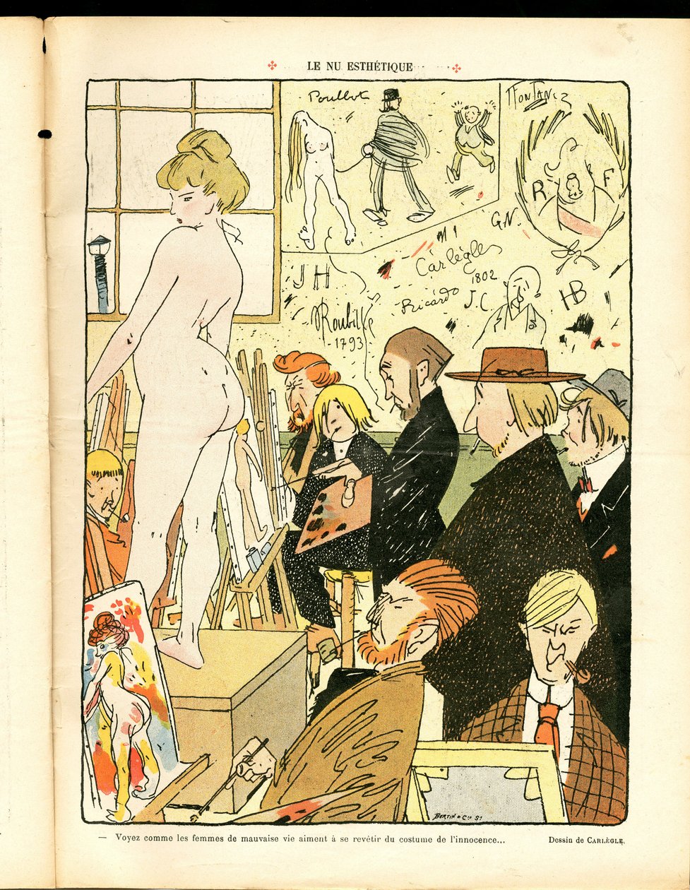 Akt estetyczny (ilustracja) autorstwa Charles Emile called Carlegle Egli