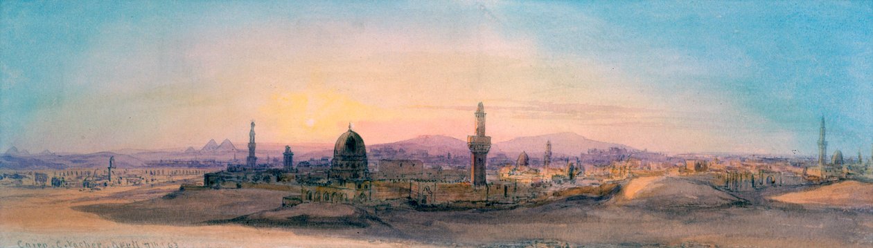 Kair, 1863 r. autorstwa Charles Émile de Tournemine